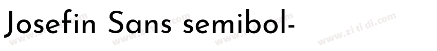 Josefin Sans semibol字体转换